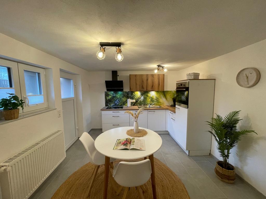 Kitchen with dining table