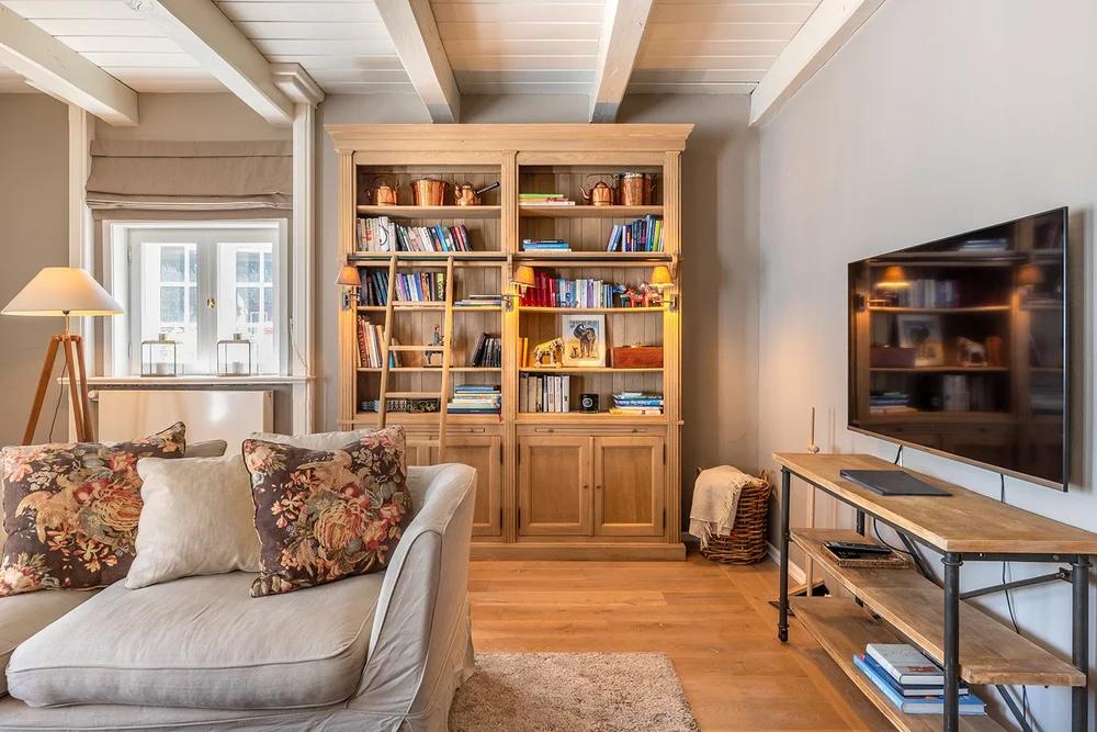 Library in the living room