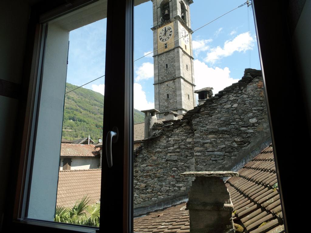 view from 1st floor with clock tower