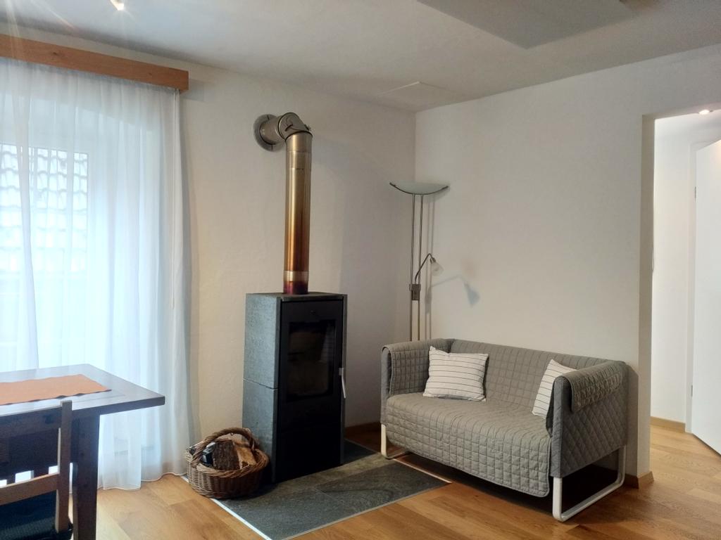 kitchen with fireplace