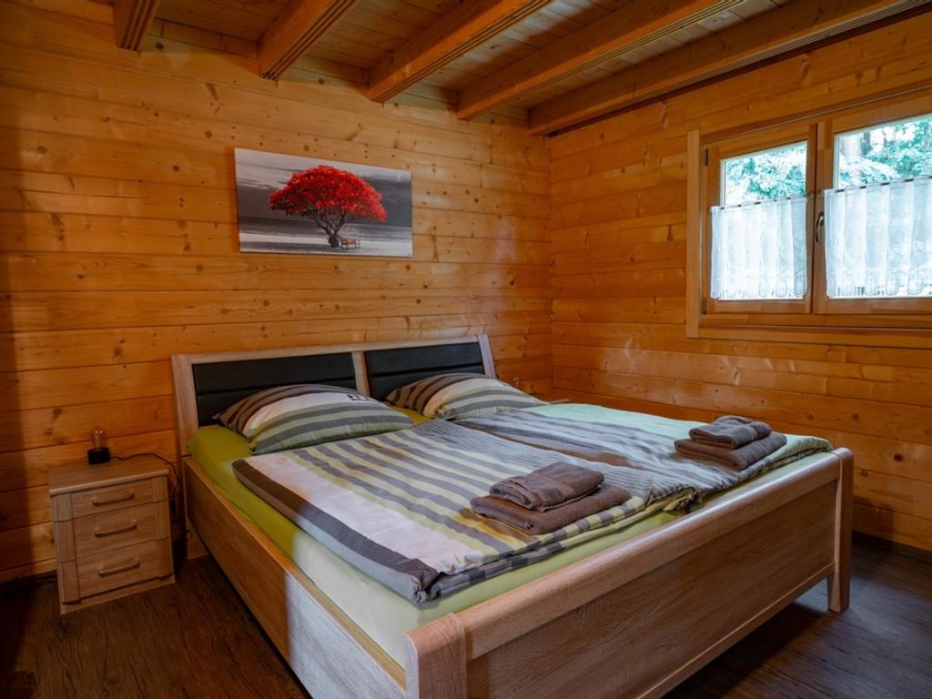 Bedroom with a double bed