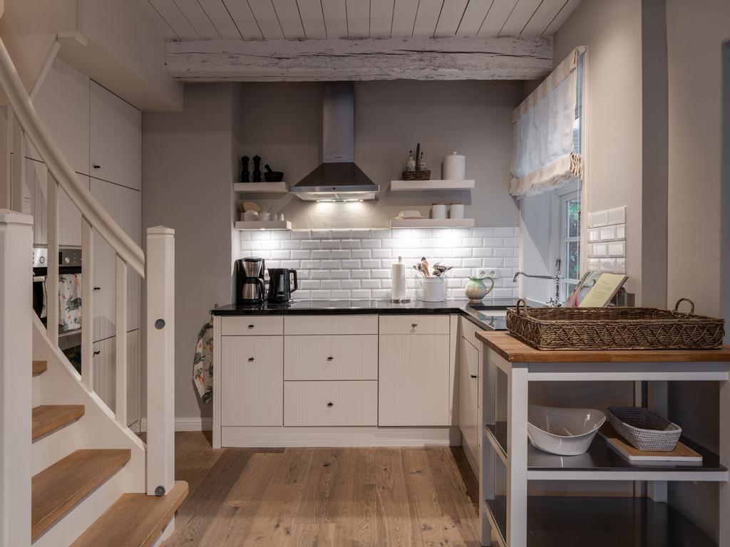The beautiful country-style kitchen is perfect for cooking
