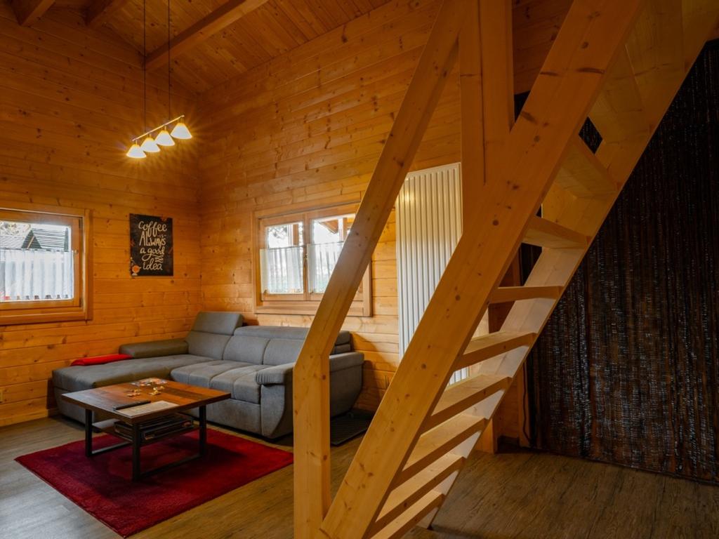 Living area with satellite TV