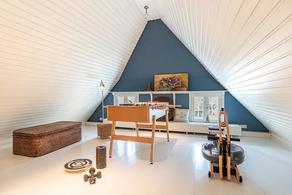 Playroom with foosball table